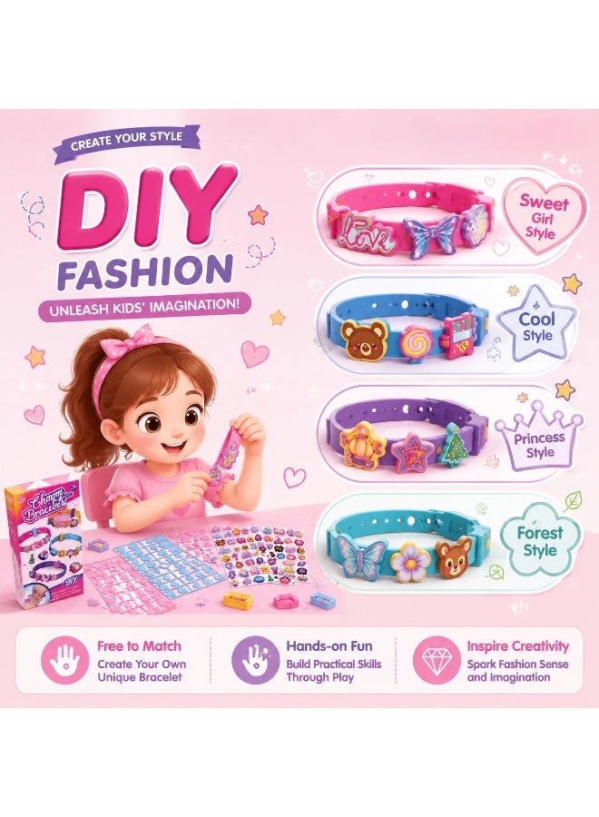 Ayshal Jewelry Making Kit - Arts and Crafts for Girls Ages 3-8, Toys - Necklace Creative DIY Kit, Fashion Crafts Set for Girls，Bracelet making kit，Art & Craft Jewelry Making Kits for Kids，Girls' toys，No Wire Required，Great toys as birthday gifts, Children's Day gifts, and Christmas gifts. - Image 2