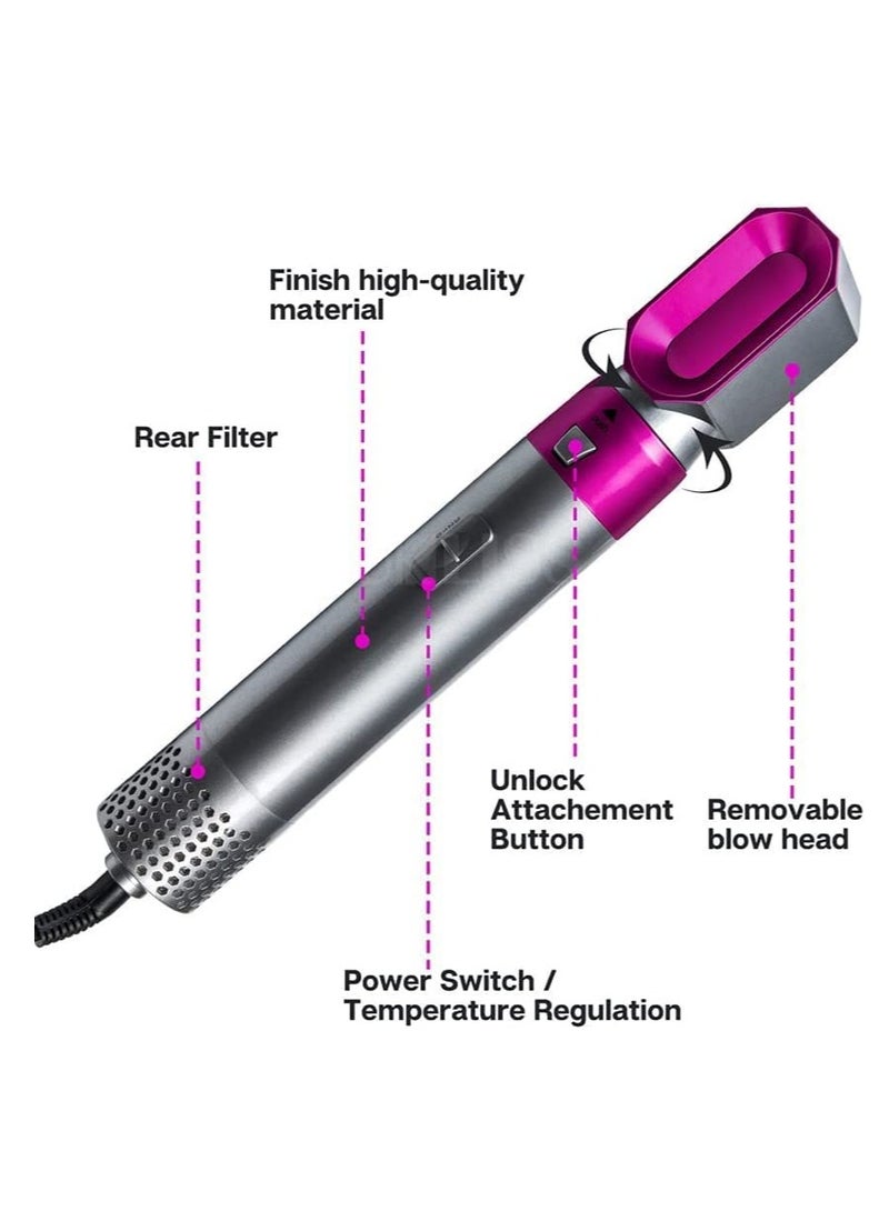 Pepisky Airwrap Styler 5 in 1 Hair Dryer Hot Air Brush Styler Negative ​Ion Hair Straightener Volumizer Hair Curler Hot Air Wrap Comb Brush(UK) - Image 3