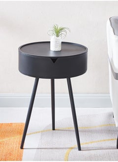 DubaiGallery Nightstand Modern Simple, Storage Table Round, Indoor Snack Table, Accent Bedside Tables Patio Side Table  - Image 2