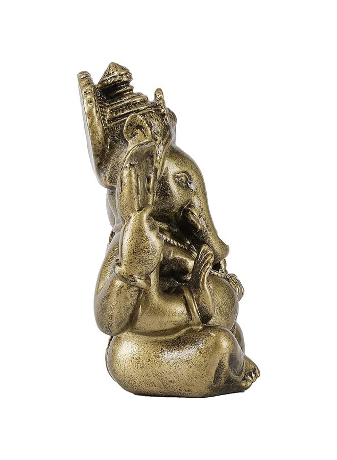 يُسلِّم تمثال غانيش المعبود - تماثيل اللورد غانيش - تمثال بوذا على شكل فيل لديكور المنزل والسيارة (اللون: برونزي) - Image 2