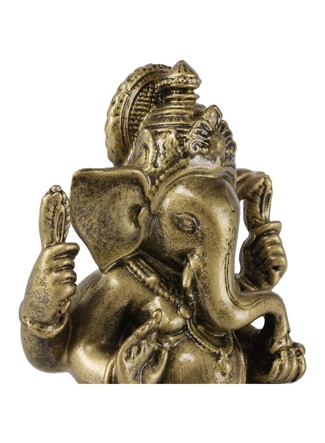يُسلِّم تمثال غانيش المعبود - تماثيل اللورد غانيش - تمثال بوذا على شكل فيل لديكور المنزل والسيارة (اللون: برونزي) - Image 4