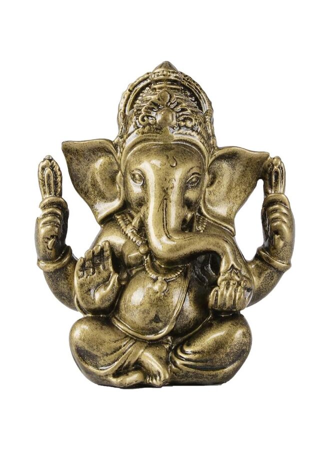 يُسلِّم تمثال غانيش المعبود - تماثيل اللورد غانيش - تمثال بوذا على شكل فيل لديكور المنزل والسيارة (اللون: برونزي) - Image 1