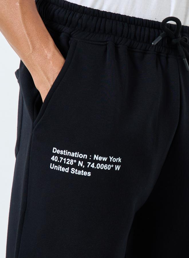 ستايلي بنطال جوغر واسع بطبعة كتابة - Image 3