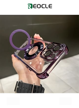 Magnetic Phone Case Airbag Four Corners Anti-Drop Magnetic Bracket Case Cover for iPhone 15 Pro - pzsku/ZB3453BBB8A0D9D8C7A2BZ/45/1750920602/9b2f903a-8769-40fd-805e-b3dc36bbca62
