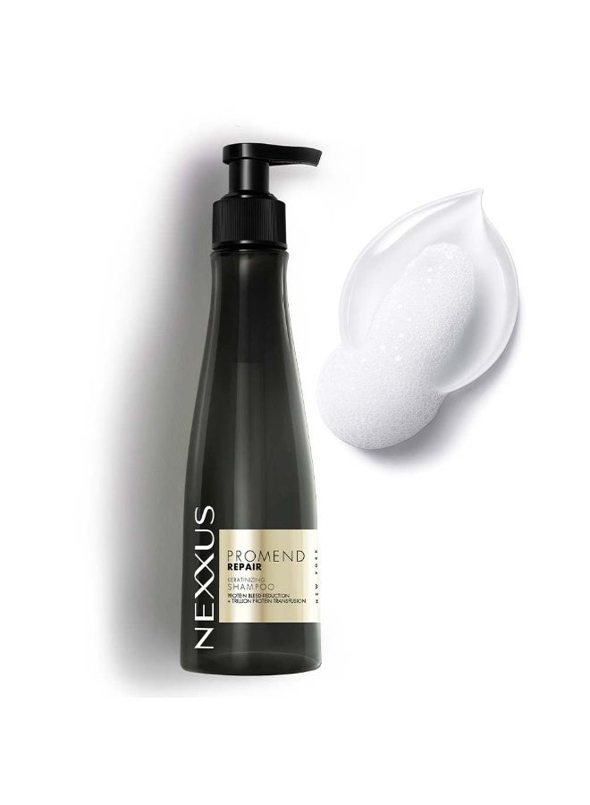 Nexxus Promend Repair Keratinizing Shampoo For Damaged Hair 250ml | 12 X Stronger | 200% Smoother | Crafted with Magnolia Parfum Fragrance Profile - Image 1