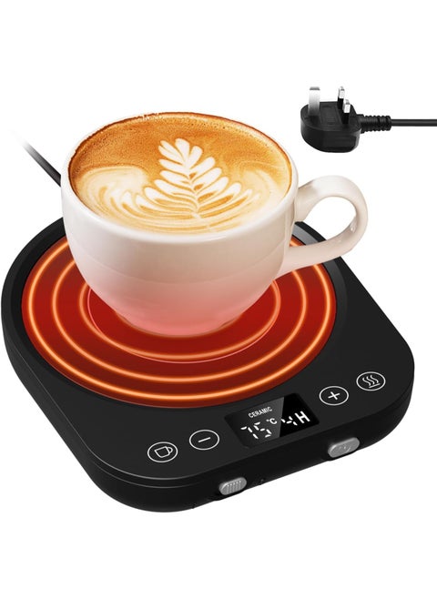 Coffee Mug Warmer for Desk, Cup Warmer for Home Office, with Gravity Sensor 9 Temperature Setting, 9 Hours Auto-on/Off Function for Heating Teapot Plate, Coffee, Tea, Milk, Coco