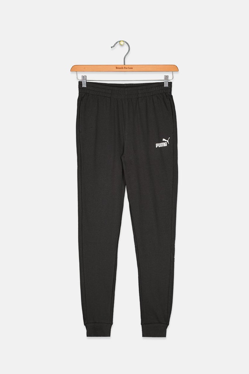 PUMA Kids Boy Sport Fit Brand Logo Jogger Pants, Black - Image 1