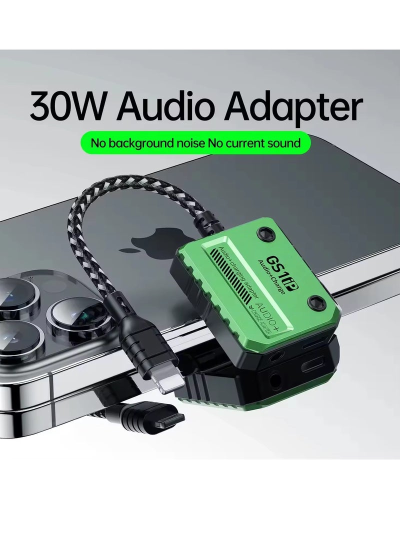 Plextone - Plextone GS1ip 2 in 1 30W Super Fast Charging and Headphone Adapter for Apple iPhone and iPad - Image 1
