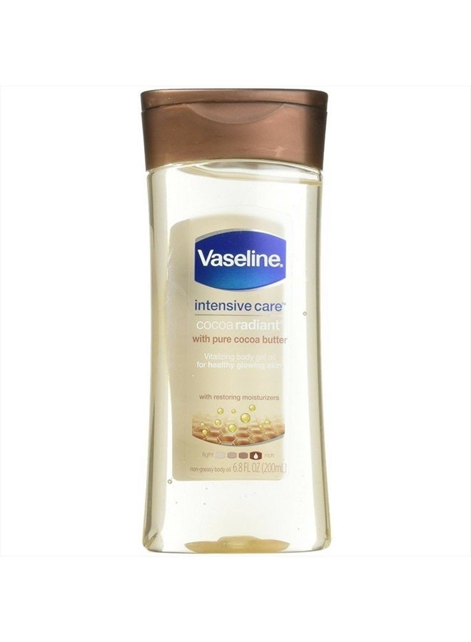 Vaseline Intensive Care Body Gel Oil, Cocoa Radiant, 6.8 oz