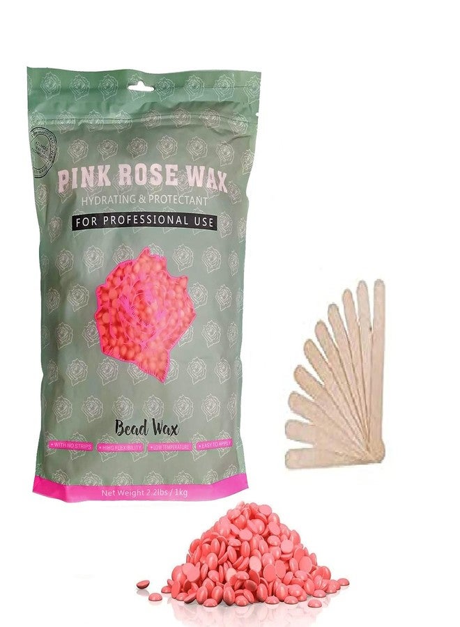 ELITEWAVE Hard Beans Wax with 20 Pcs Wooden Stick for Full Body Hair Removal Wax (1kg) Used For Upper Lips, Arms, Legs, Full Body - Image 1