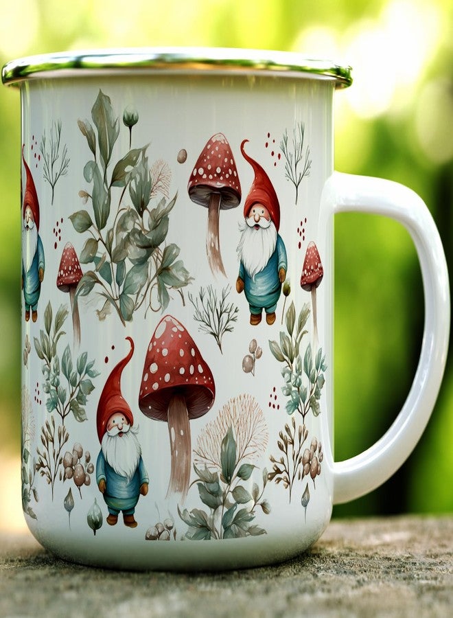 Loftipop Gnome Cottagecore Cozy Hygge Campfire Coffee Tea Hot Chocolate Mug, Woodland Mushroom Nature Camping Cup (16oz) - Image 2