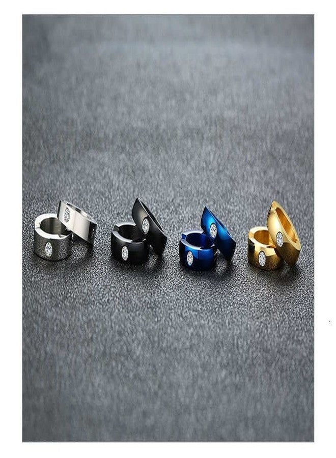 VIEN'S Fashion Punk Non-Piercing Ear men's jewelry Earring) Stainless Steel Clip-on Earring For Boys - Image 4