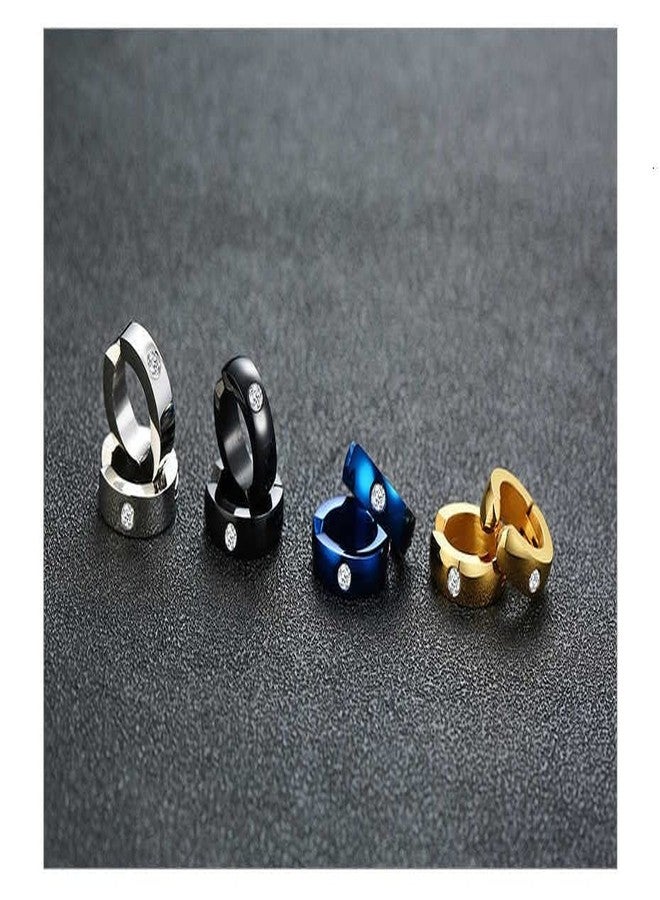 VIEN'S Fashion Punk Non-Piercing Ear men's jewelry Earring) Stainless Steel Clip-on Earring For Boys - Image 2