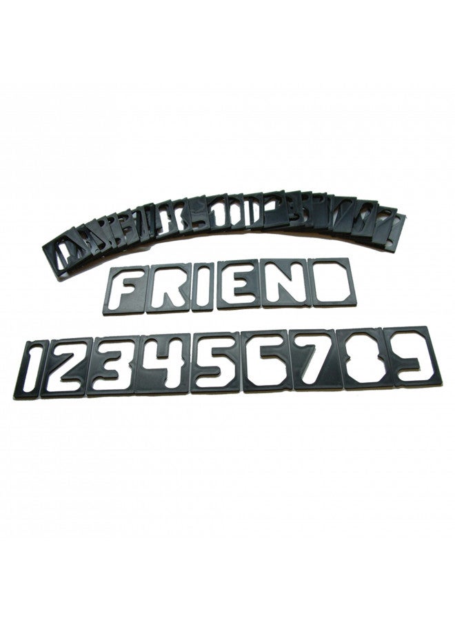 Milescraft 2201 Horizontal Character Template Set 2.5in (41 piece) Router Template set for Sign Making - Image 2