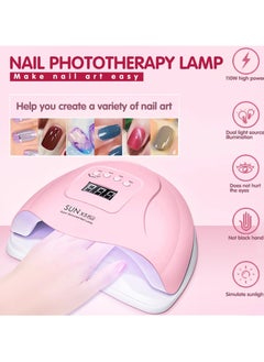 Sun 24Pcs Light Nail Dryer, Womdee UV Gel Nail Lamp 48W Gel Nail Polish LED UV Light Professional Nail Art Tools Accessories Senor For Gel Nails and Toe Nail Curing  - Image 1