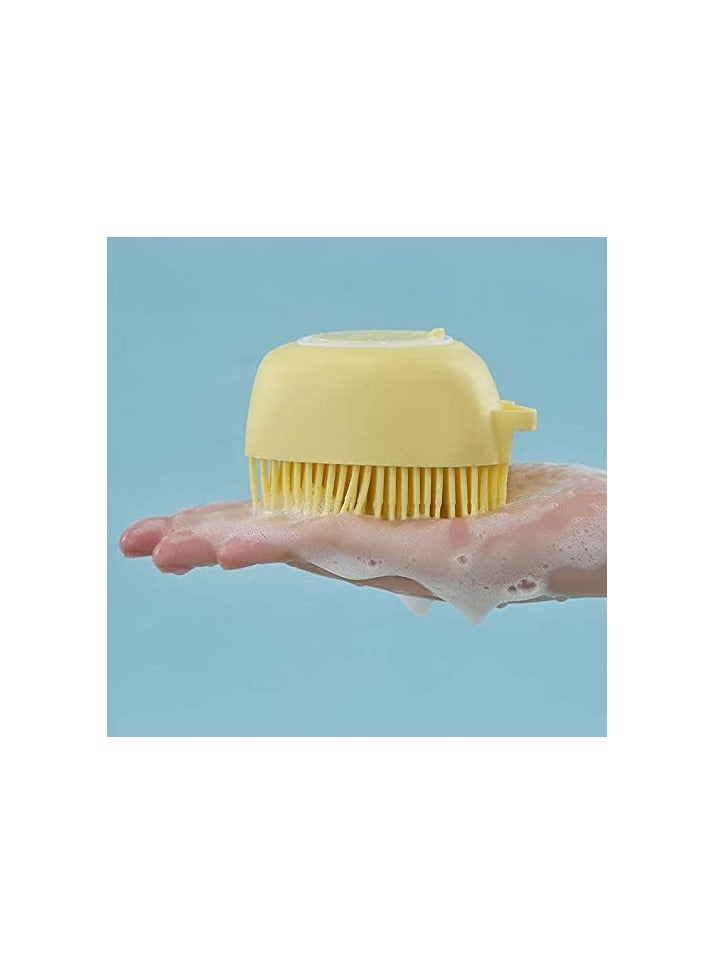 Pet Dog Bath Brush Soft Silicone Comb Pet Grooming Brush Silicone Massage Brush Hair Fur Grooming & Cleaning Brush - Image 2