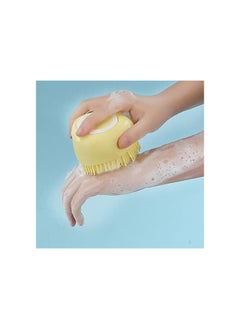 Generic Pet Dog Bath Brush Soft Silicone Comb Pet Grooming Brush Silicone Massage Brush Hair Fur Grooming & Cleaning Brush  - Image 3