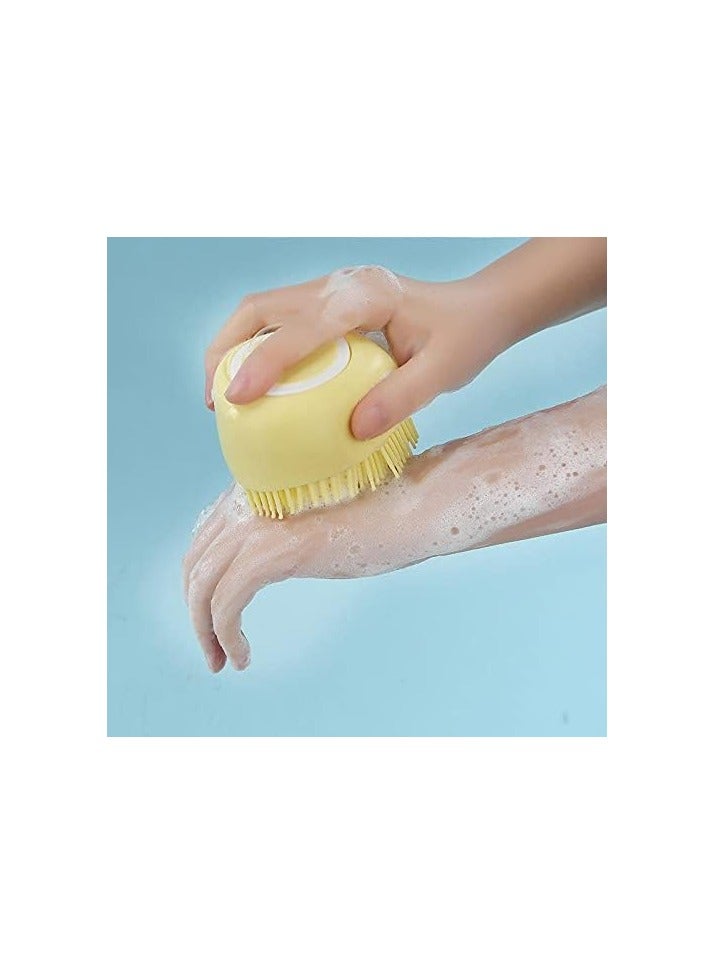 Pet Dog Bath Brush Soft Silicone Comb Pet Grooming Brush Silicone Massage Brush Hair Fur Grooming & Cleaning Brush - Image 3