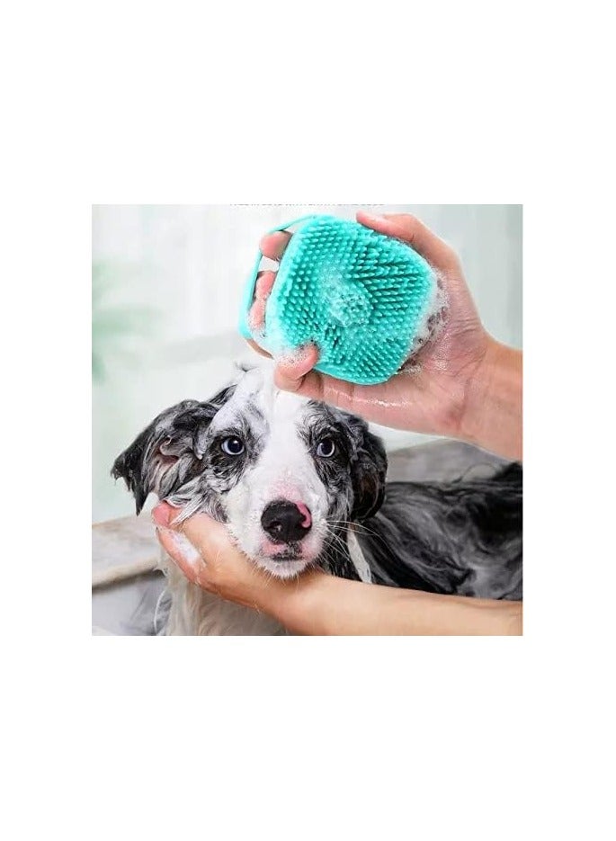Pet Dog Bath Brush Soft Silicone Comb Pet Grooming Brush Silicone Massage Brush Hair Fur Grooming & Cleaning Brush - Image 5