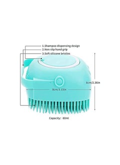 Generic Pet Dog Bath Brush Soft Silicone Comb Pet Grooming Brush Silicone Massage Brush Hair Fur Grooming & Cleaning Brush  - Image 4