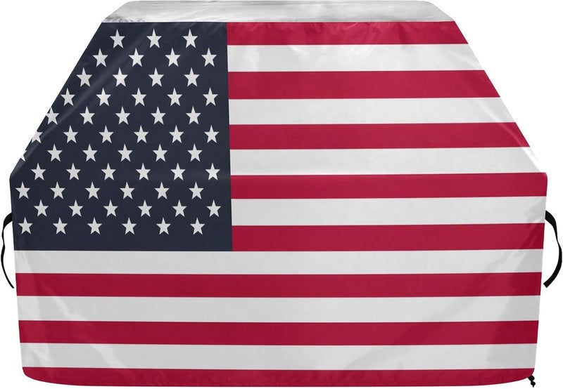 senya Premium Grill Cover Waterproof Barbecue Cover Fade Resistant BBQ Cover Heavy Duty Fits Grill Widths Up to 25 in (American Flag) - Image 1