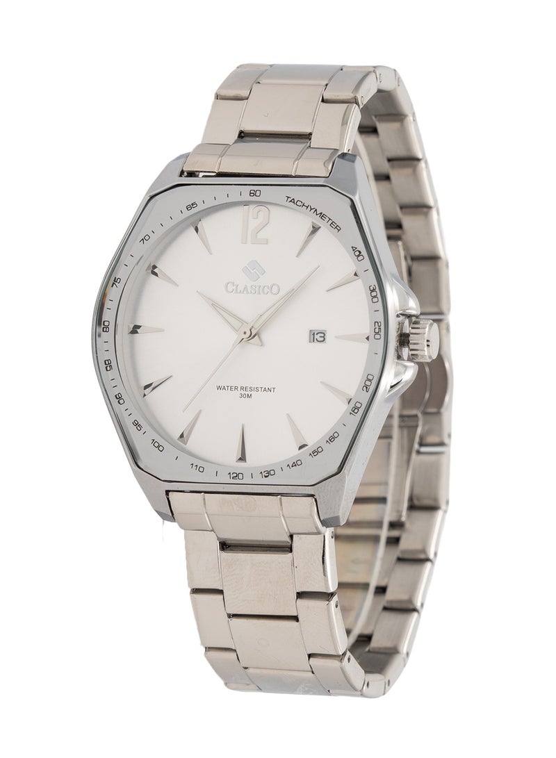 Clasico Octavia Men’s Luxury Watch ⏱️ Quartz Movement | Stainless Steel ✨ | Date Display | Octagonal Bezel Design - Image 2