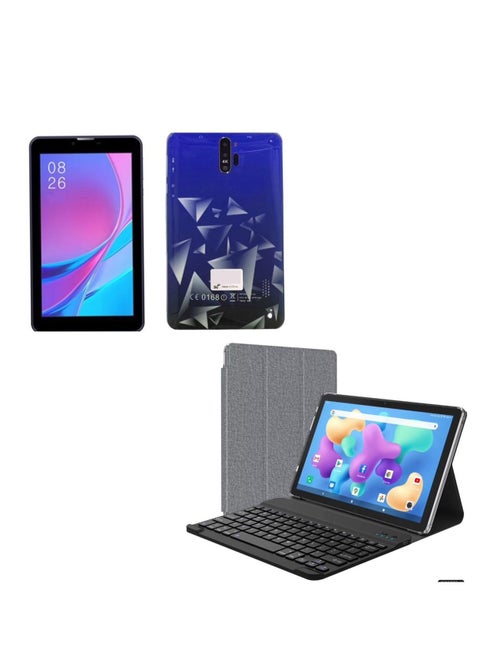 7 -Inch ITouch Smart Tablet PC 8801 Android 12.1 Tab With 256GB ROM 8GB RAM Quad Core Wi-Fi 5G LTE Dual Sim with Wireless Keyboard and PU Tablet Cover