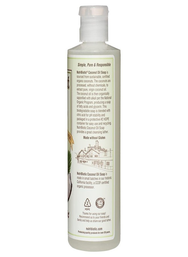 NutriBiotic – Pure Coconut Oil Soap, Unscented 8 Oz | Certified Organic, Unrefined, Biodegradable | Vegan & Made without GMOs, Gluten, Parabens or Sulfates | Rich, Cleansing Lather - Image 3