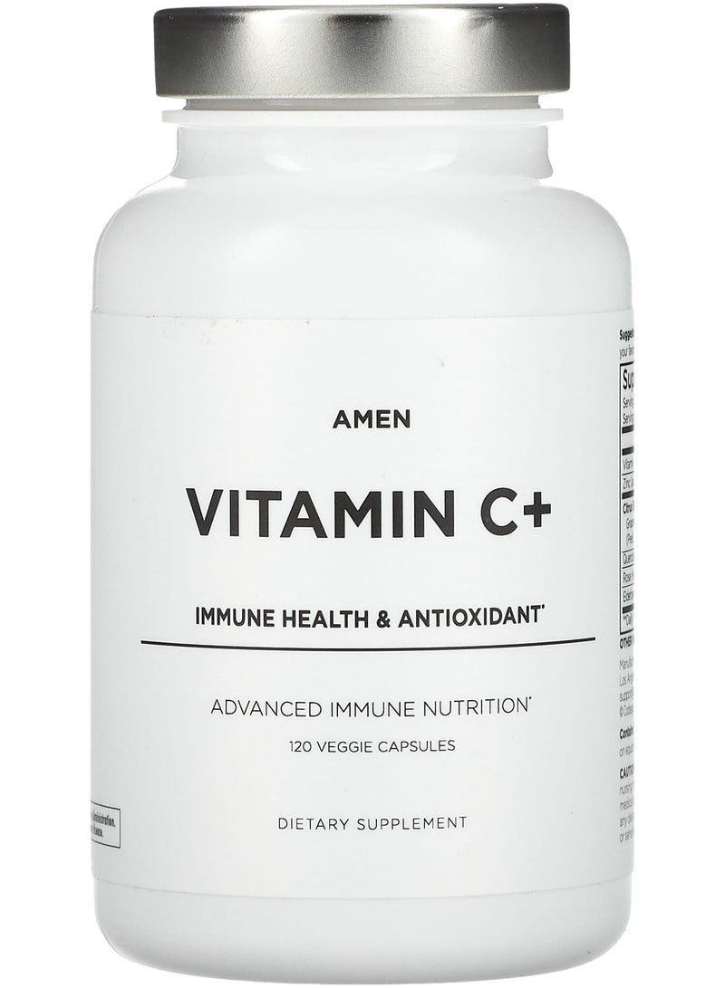 Codeage Amen, Vitamin C+, Immune Health, Antioxidant, 120 Veggie Capsules