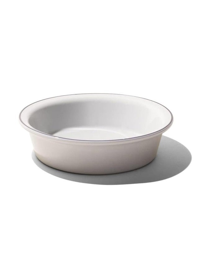 Madein Made In Cookware | 9" Pie Dish | Navy Rim | Handcrafted Porcelain | Professional Bakeware | Crafted in France - Image 1