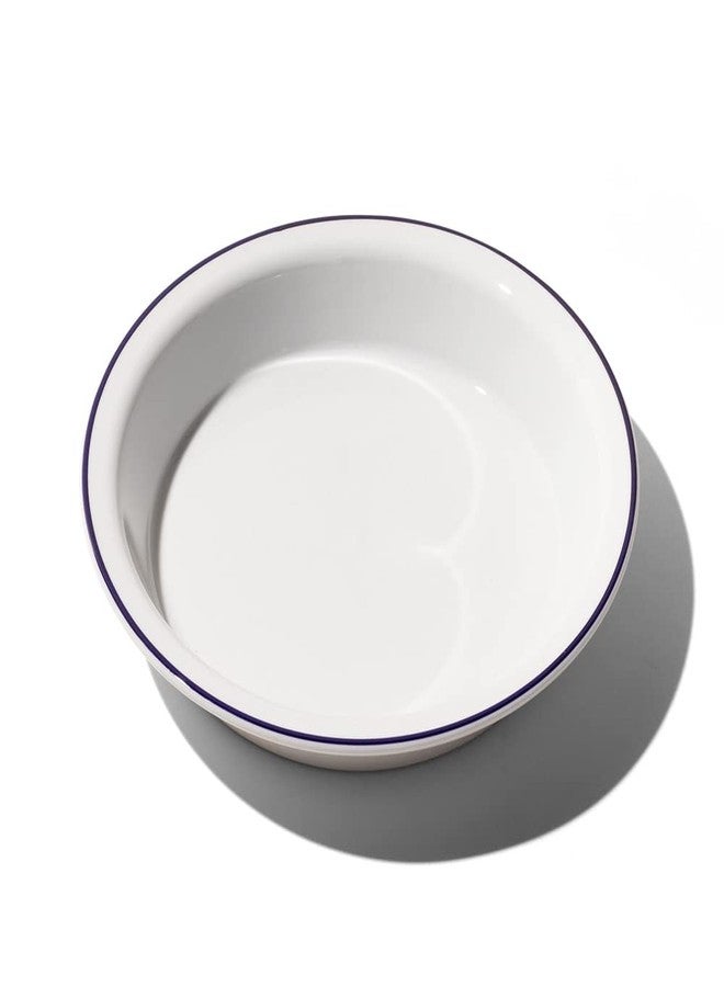 Madein Made In Cookware | 9" Pie Dish | Navy Rim | Handcrafted Porcelain | Professional Bakeware | Crafted in France - Image 2