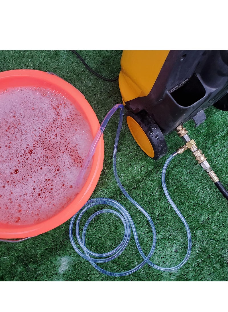 SYOSI Downstream Injector for Pressure Washer 4000 PSI Soap Injector Power Washer Chemical Injector Kit with 3or8 Inch Quick Connect - Image 3