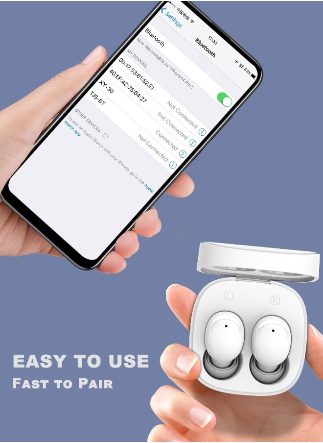 Generic Mini Bluetooth Earbuds, Noise Canceling for Clear Calls 25 hours Play Time  Wireless Earphones Compatible with iPhone/Galaxy/Huawei/Xiaomi/Nokia/OPPO  - Image 4