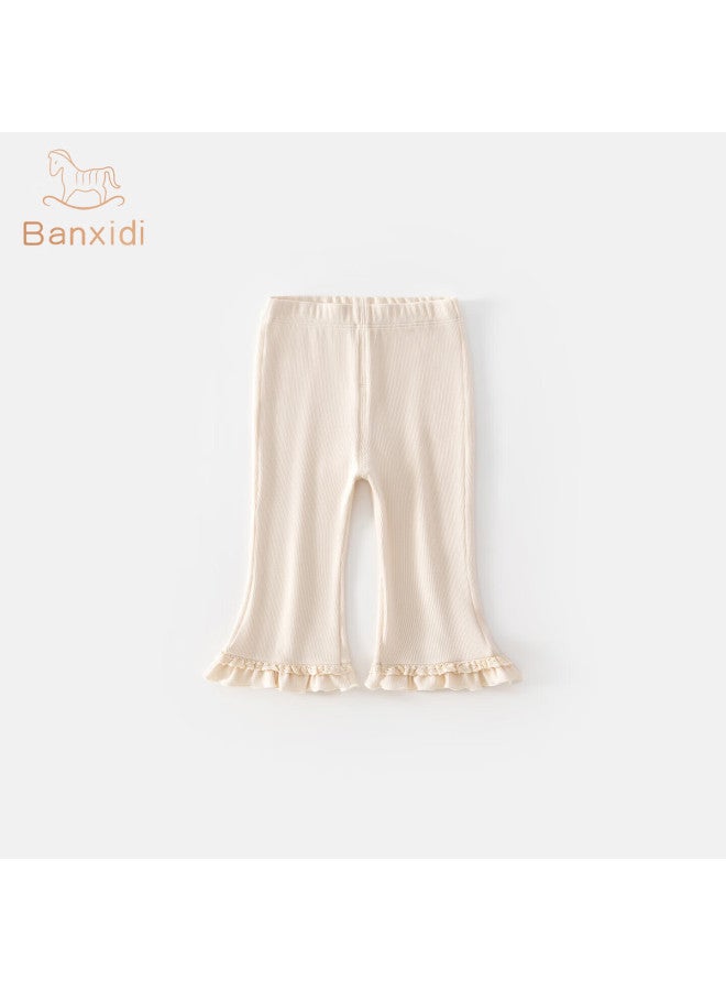 Benhedi Banxidi Girls' Pants Spring And Autumn  New Stylish Baby Princess Flared Pants Children's Casual Long Pants Spring Wear - Image 1