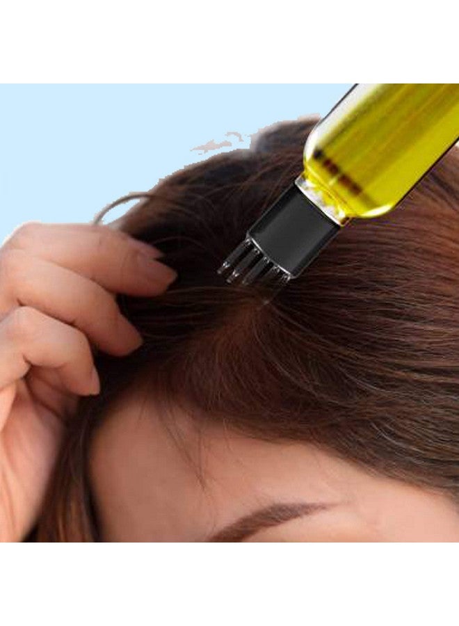 VREENY Hair Root Applicator Bottle With Comb Cap For Applying Hair Oil, Shampoo And Medicine (R_A_B_Pack Of 04) - Image 5