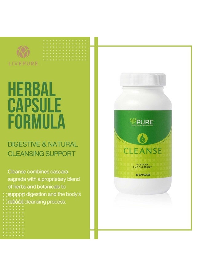 PURE تنظيف نقي | تركيبة نباتية لتحسين الهضم وتعزيز صحة الأمعاء - غير معدلة وراثيًا - 60 كبسولة - Image 2