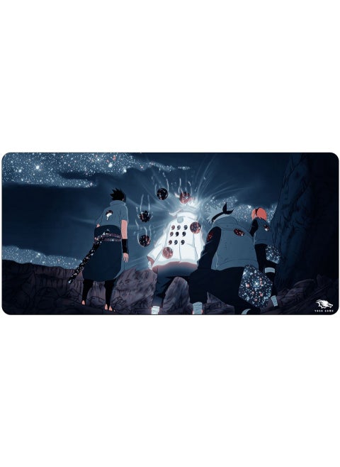 Extended Large Gaming Mouse Pad 100 X 50 cm XXL Full Desk Art style & Mousepad Non-Slip Rubber Base Big Keyboard Mat with Stitched Edges water resist for Gaming from Yasa ( Naruto )