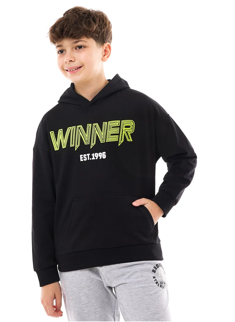 victor and jane Boys' Graphic Hoodie