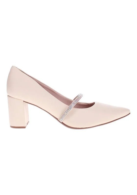 Beira Rio Mid Heels Shoes for Women – Classic Mid Heel Pumps for Girls & Ladies Office Wear