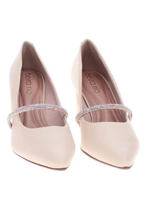 Beira Rio Mid Heels Shoes for Women – Classic Mid Heel Pumps for Girls & Ladies Office Wear