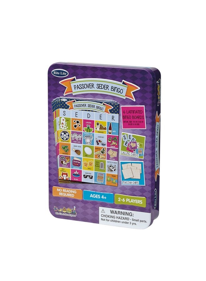 Rite Lite Passover Bingo Game - Fun Passover Party Game for All Ages in a Collectible Tin - Image 3