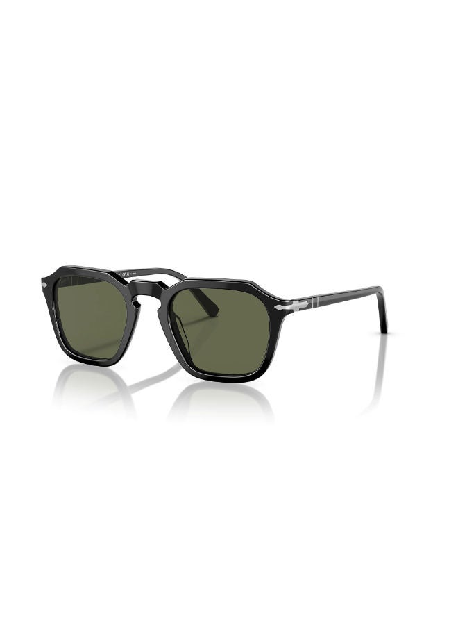 بيرسول نظارات شمسية مربعة بإطار كامل PO3292S 52 96/56 - Image 1