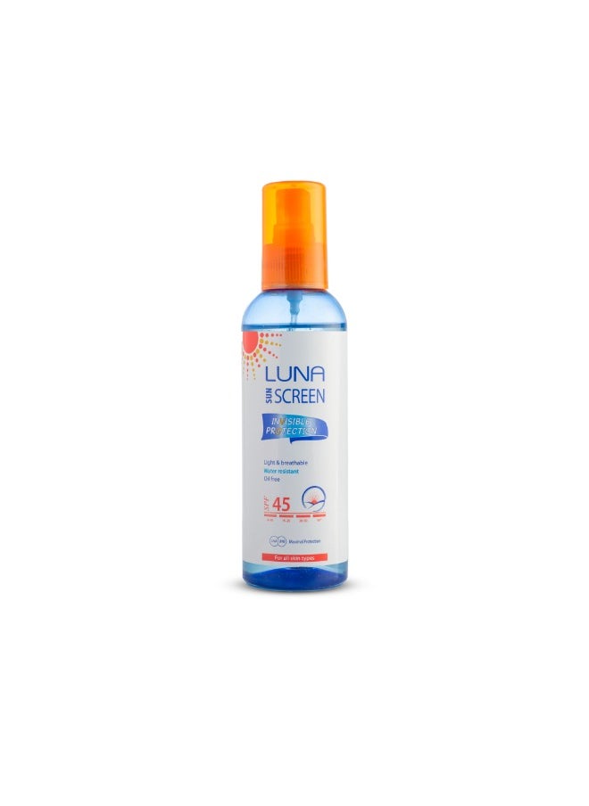 Luna - Sun Screen Invisible Spf 45- 200 ml - Image 1
