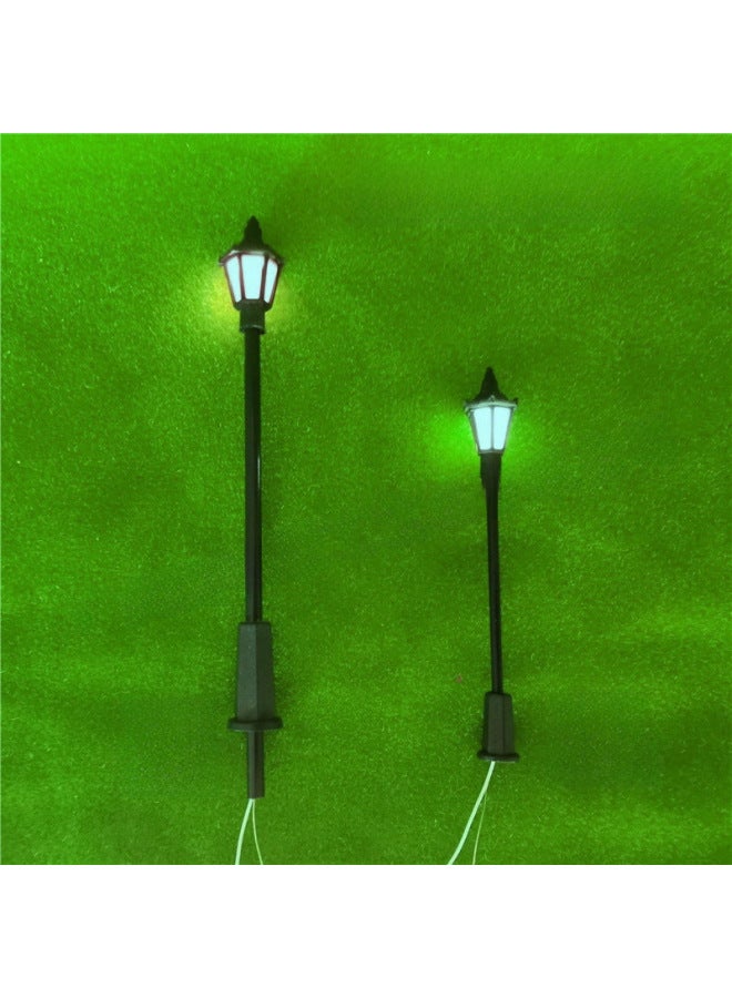 Antique Plastic Garden Lamp Model Sand Table Lamp Street Lamp European Garden Lamp Floor Lamp LED Garden Street Lamp-Color:T17 6v Warm Light  - Image 3