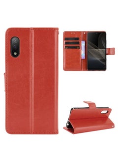 Case Cover For For Sony Xperia Ace II Crazy Horse Texture Horizontal Flip Leather Case with Holder & Card Slots & Lanyard(Brown)