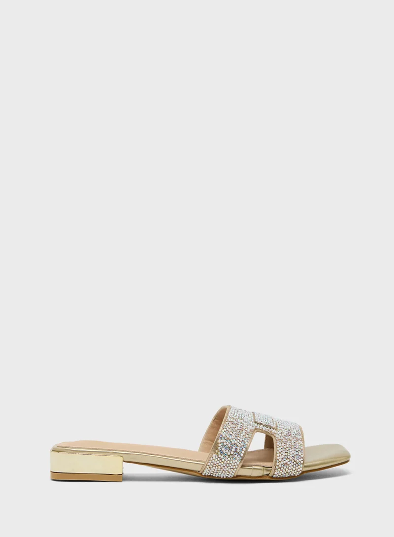 ايلا Glitter Flat Sandal