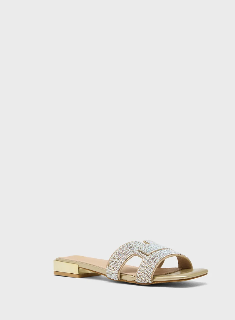 ايلا Glitter Flat Sandal