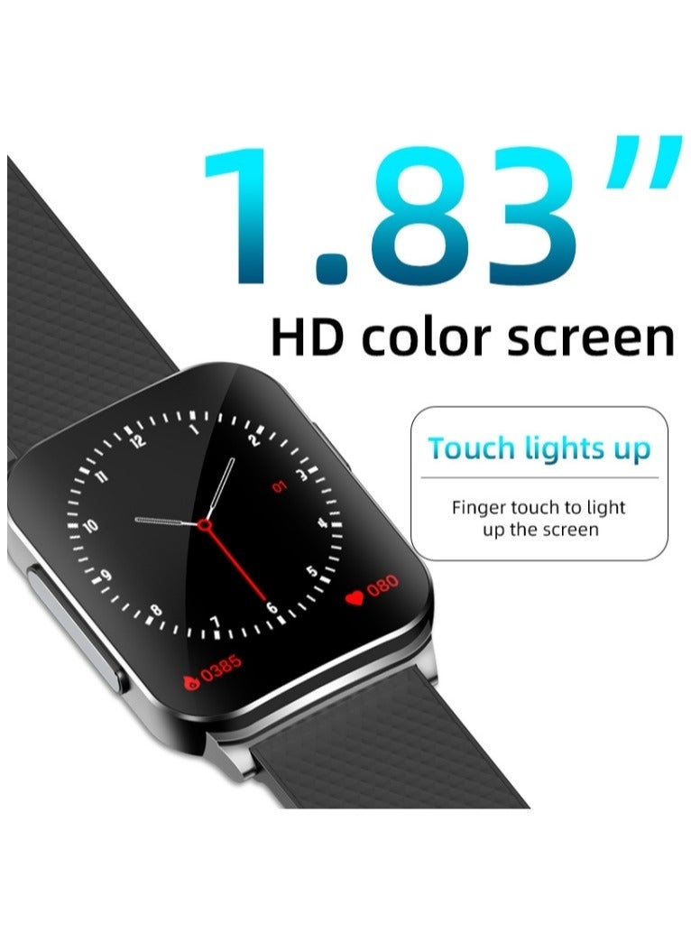 AROAQ EP03 1.83 inch Color Screen Smart Watch,Support Heart Rate Monitoring / Blood Pressure Monitoring(Silver) - Image 4