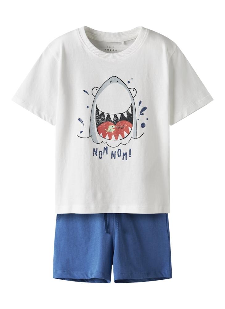 نيم ات - Kids Graphic Crew Neck T-Shirt And Short Set - Image 1