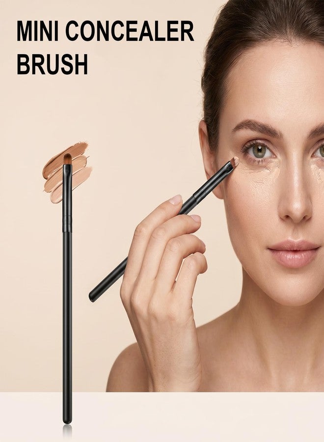 Eldraqth 15PCS Small Flat Concealer Brush, Precision Travel Lip Brushes - Image 5